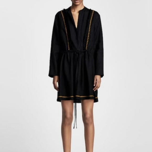 Zara Woman Linen Tunic with Pompom Trims Size S - Picture 3 of 7